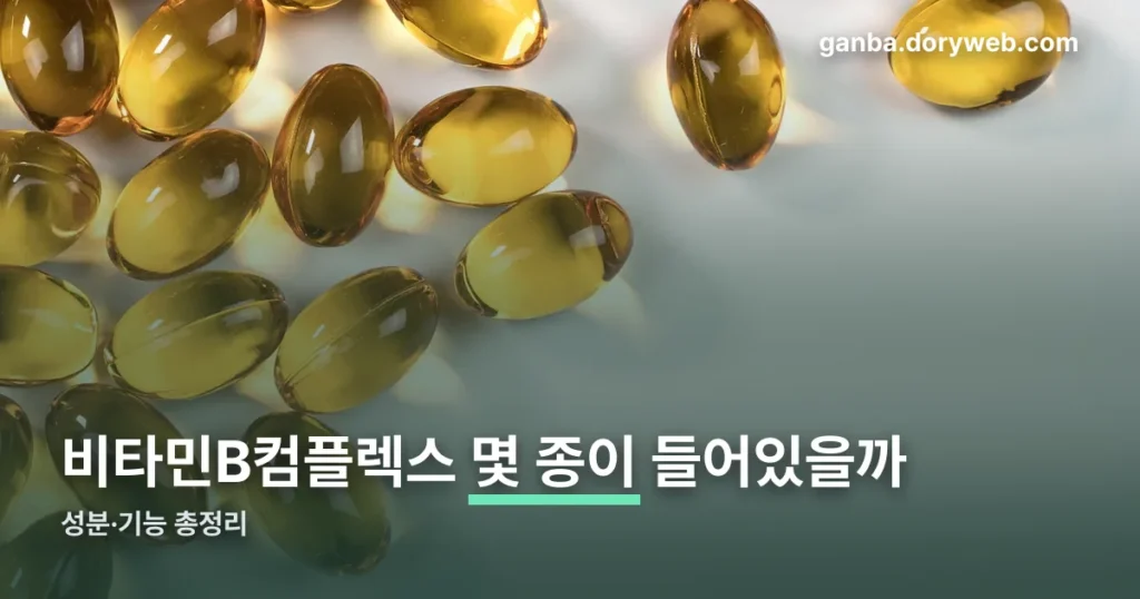 비타민B컴플렉스 정리 썸네일